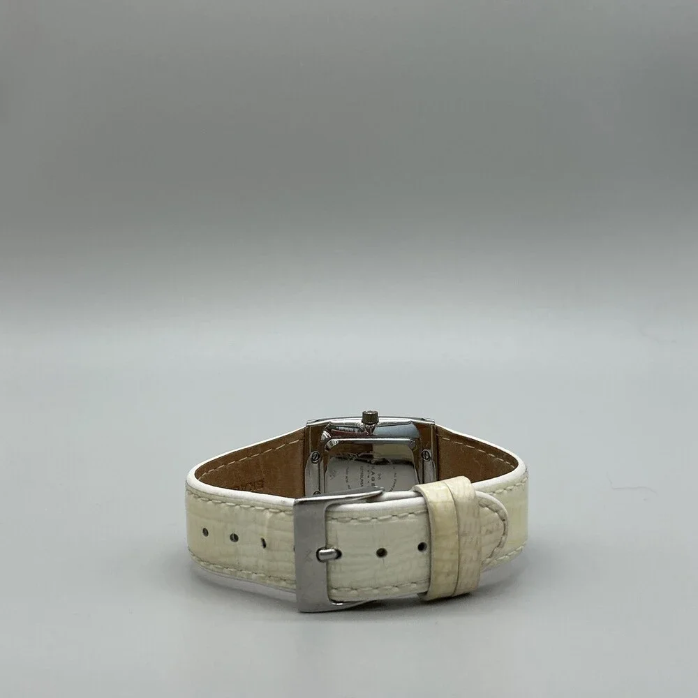 Skagen Womens Watch 25mm MOP Dial Crystals Beige Leather 527SSLW8A New Battery